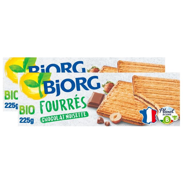 2050000419881 - Bjorg - Fourrés chocolat au lait, noisettes Bio