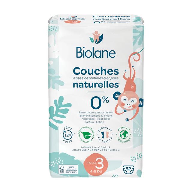 3286010060082 - Biolane - Couche écologique 4-9kg T3