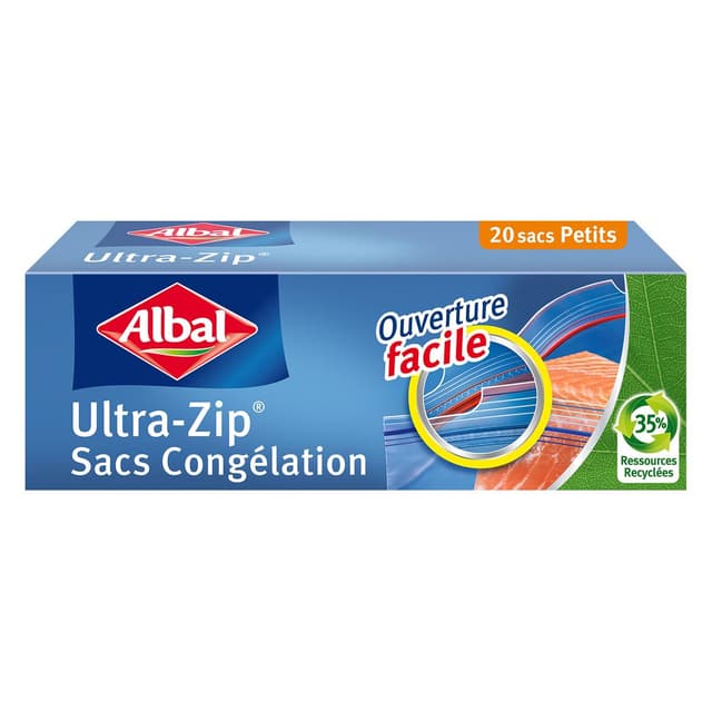 4008871201782 - Albal - Sacs congélation ultra-zip PM - 1 litre