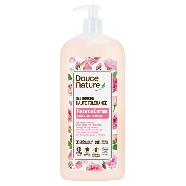 3380380052682 - Douce Nature - Gel Douche haute tolérance Rose du Maroc