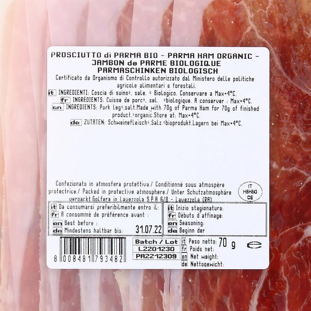 8008481793482 - Le Biodelizie Di Golfera - Jambon de Parme Sans Gluten, Bio