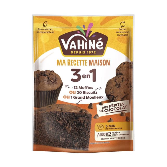 3179142064182 - Vahine - Préparation 3 en 1 (Moelleux, Muffins, Biscuits)