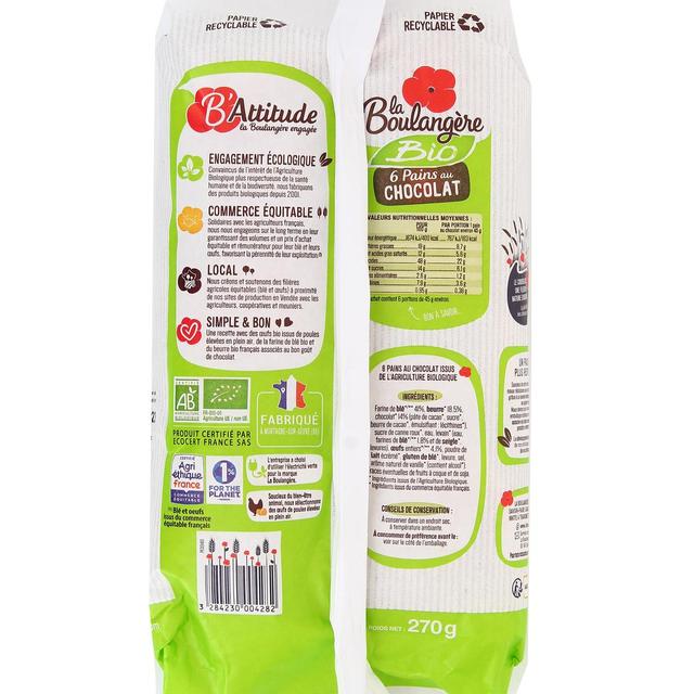3284230004282 - La Boulangère - Pains au Chocolat Bio