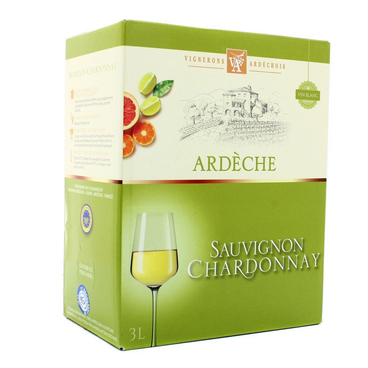 Sauvignon - Chardonnay Blanc - Les Vignerons Ardéchois 12.5°
