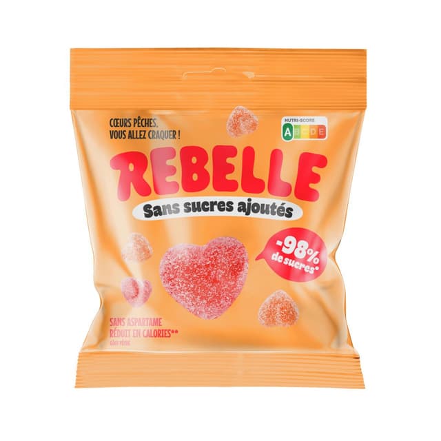3770028156382 - Rebelle - Bonbon Cœurs Pêches