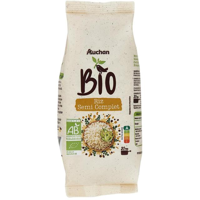 3596710307982 - Auchan BIO - Riz semi-complet Bio
