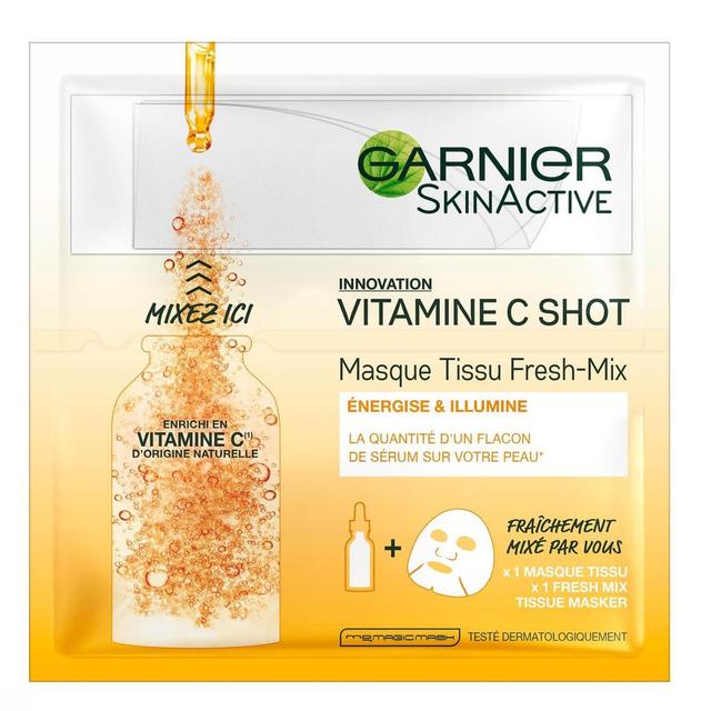 3600542168182 - Garnier SkinActive  - Masque Tissu Fresh-Mix Vitamine C SHOT