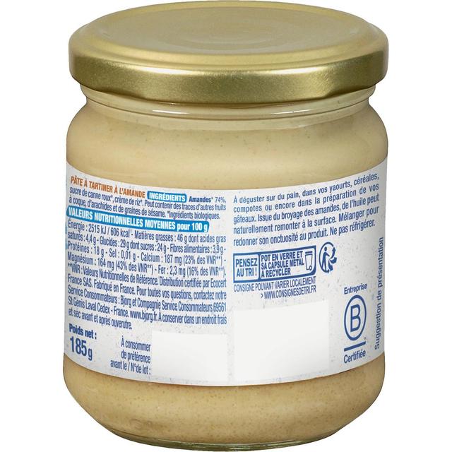 3229820189482 - Bjorg - Pâte à tartiner Amande bio