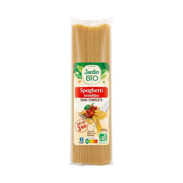 3456300009682 - Jardin Bio Etic - Pâtes spaghetti semi complètes Cuisson rapide bio 