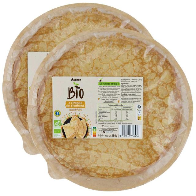 2050000409882 - Auchan BIO - Crêpes Sucrées au Froment Bio