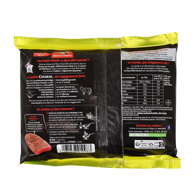 3181238910983 - Charal - Faux-Filet au Poivre de Tillicherry