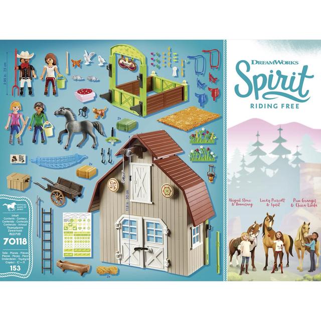 4008789701183 - PLAYMOBIL® Spirit - Grange avec Lucky, Apo et Abigaëlle