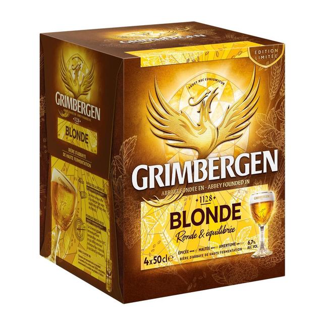 3080216061283 - Grimbergen - Bière Blonde d'Abbaye 6.7°