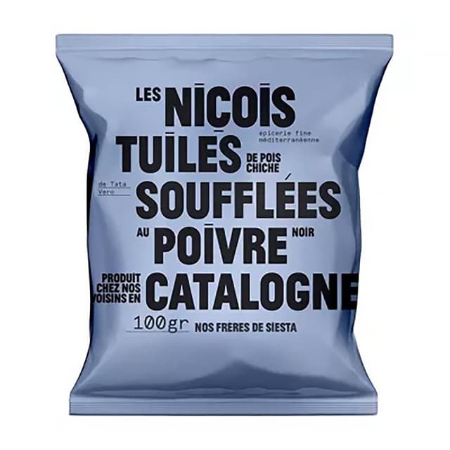 3760153841383 - Les niçois - Tuiles de Pois Chiche au Poivre Noir