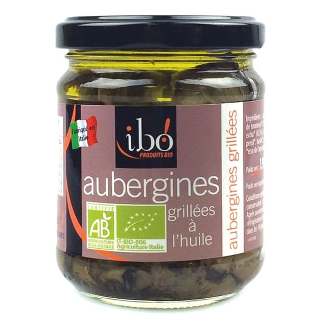 3609060002183 - Ibo - Aubergines grillées Bio à l'huile