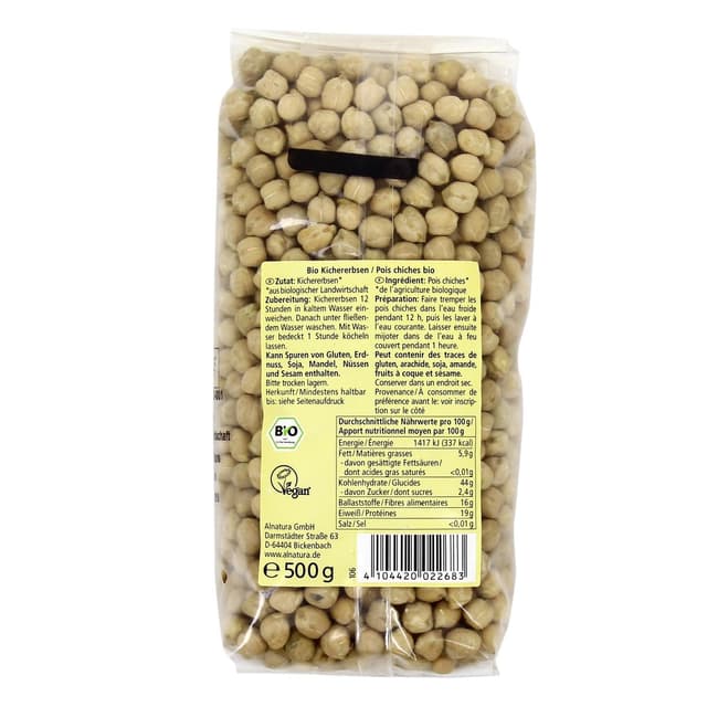 4104420022683 - Alnatura - Pois chiches bio
