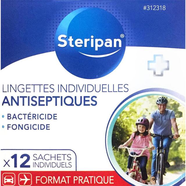 3031443123183 - Steripan - Lingettes Antiseptiques individuelles x12