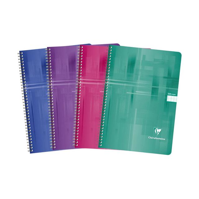 3037922714583 - Clairefontaine - Cahier à spirales  A4 21x29,7 cm grands carreaux