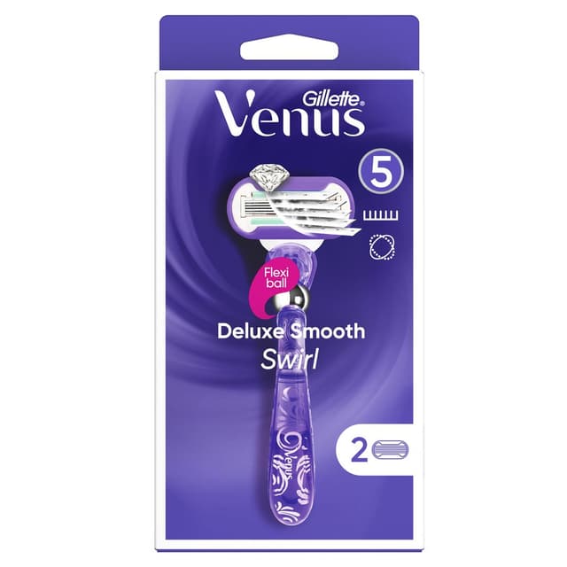 7702018566983 - Gillette Venus - Rasoir 5 lames Deluxe Smooth Swirl