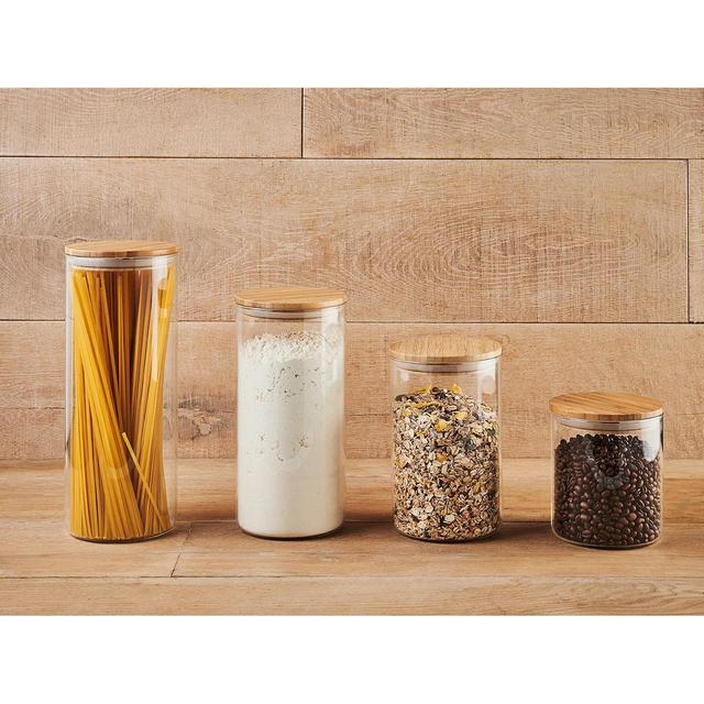 3485990937883 - Mastrad - Bocal en verre/bambou connecté STOR'EAT