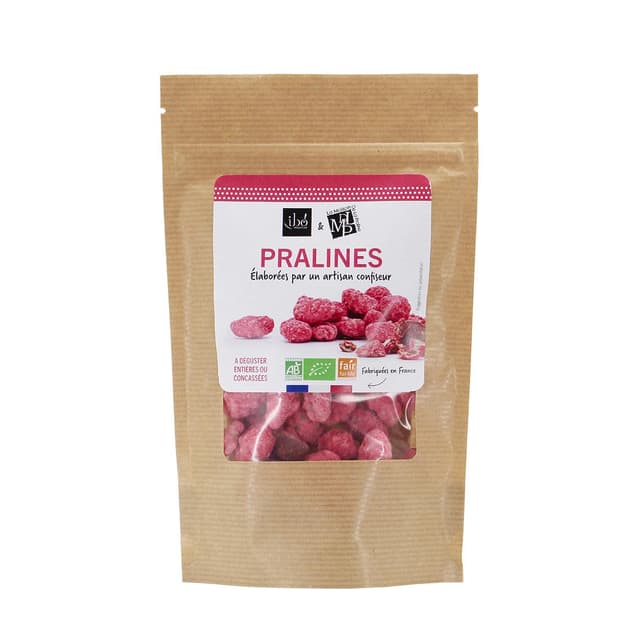 3609060008383 - Ibo - Pralines roses aux amandes entières bio
