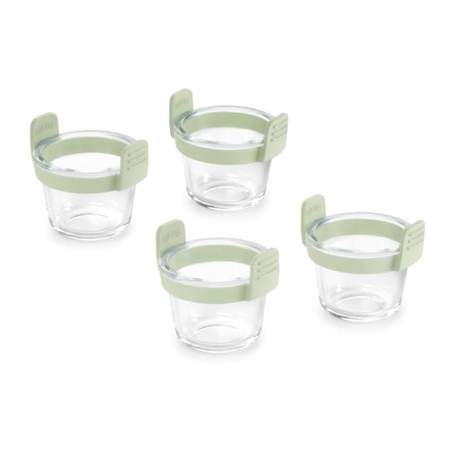 8710755890284 - Lékué - Mini-tasses en verre pour friteuse à air (lot de 4) - Transparent
