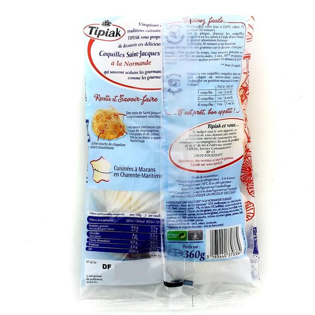 3165440370384 - Tipiak - Coquilles Saint-Jacques à la Normande