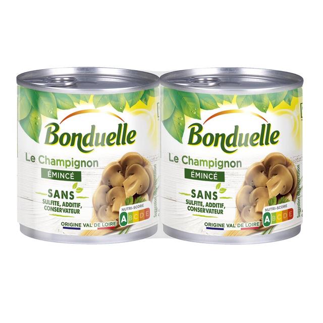 3083681120684 - Bonduelle - Champignons émincés sans sulfite et sans additif