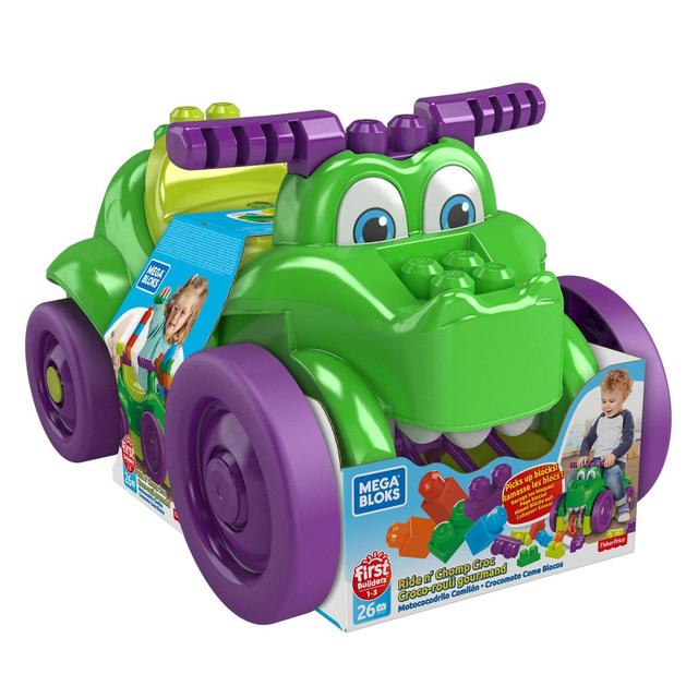 0887961761184 - Mega Bloks - Porteur 3 en 1 Croco-Rouli gourmand- GFG22