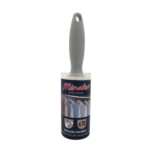 3061050001284 - Ménatex - Rouleau adhésif attrape poils 70 feuilles