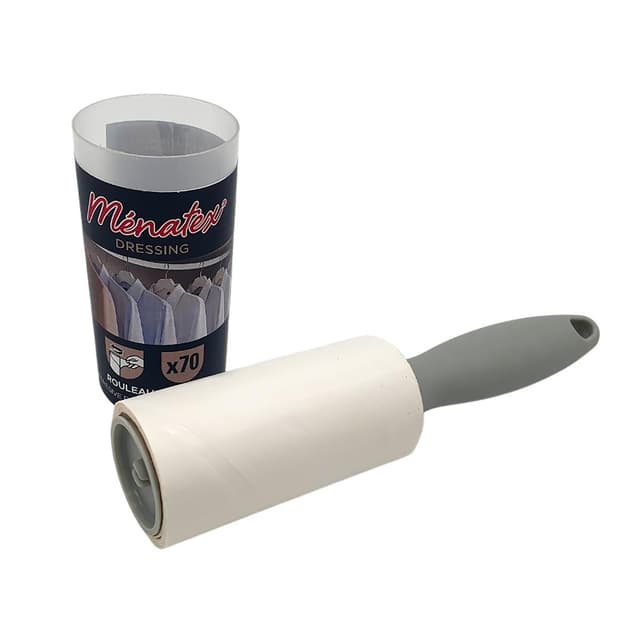 3061050001284 - Ménatex - Rouleau adhésif attrape poils 70 feuilles