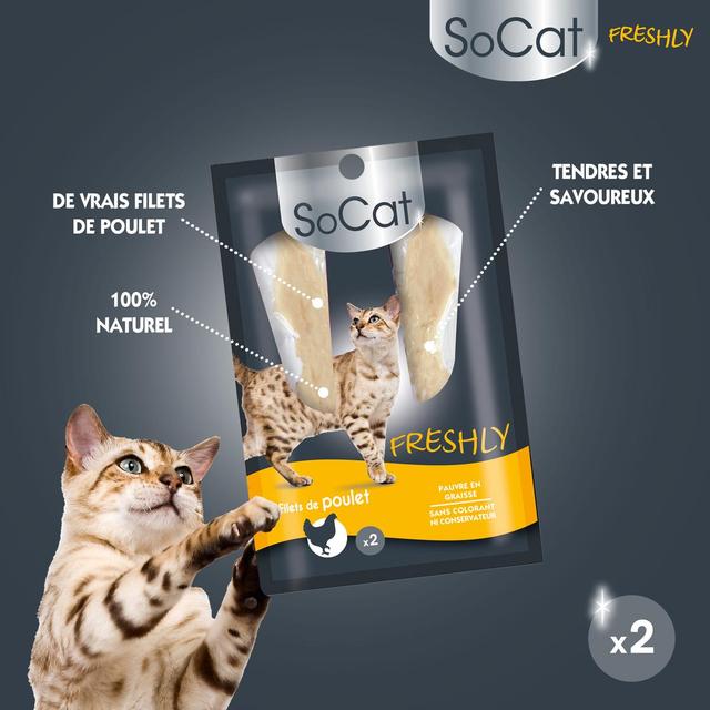 3166780061284 - Riga Socat - Filets de poulet Freshly - Friandise pour chat