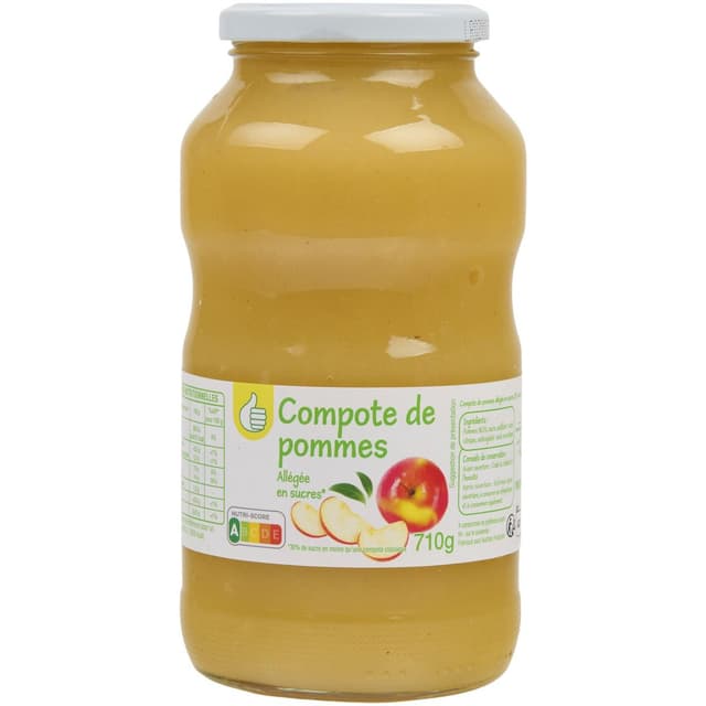 3596710552184 - Pouce - Compote Pomme Allegée en Sucre