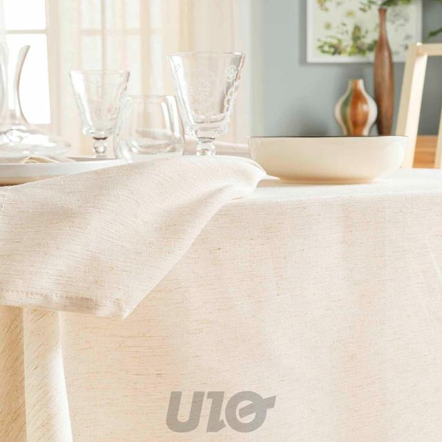 3574387233384 - Douceur D Interieur - Nappe rectangle polyester / lin Pauline