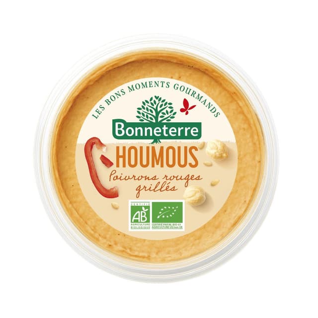 3396410253684 - Bonneterre - Houmous de poivrons rouges grillés bio