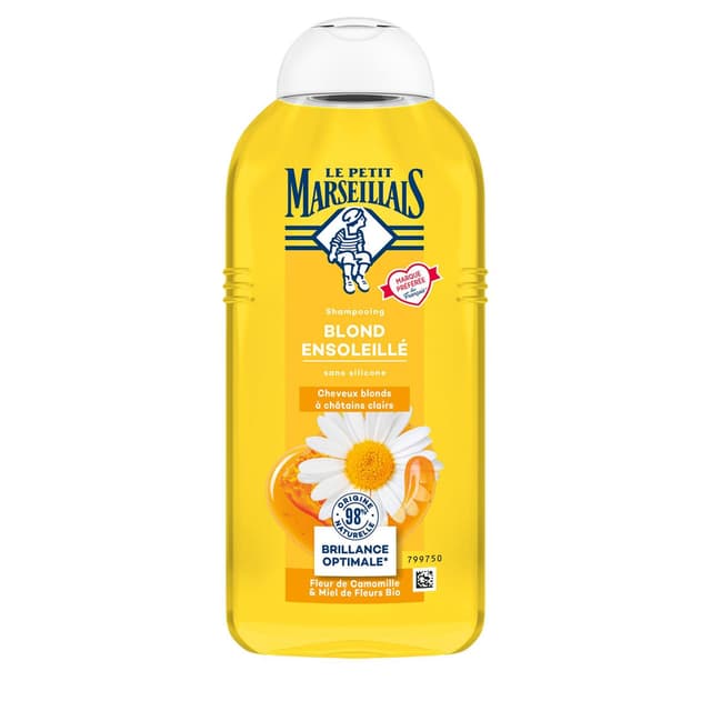 3574661824284 - Le Petit Marseillais - Shampoing blond ensoleillé fleur de camomille et miel de fleurs