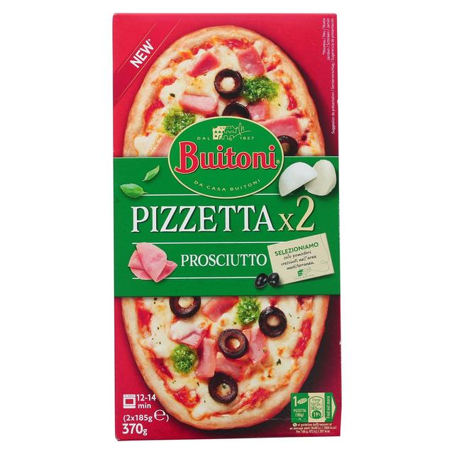 7613037044584 - Buitoni Pizzetta - 2 Mini Pizzas Prosciutto - Pizzetta Mozzarella, Jambon 2x185g