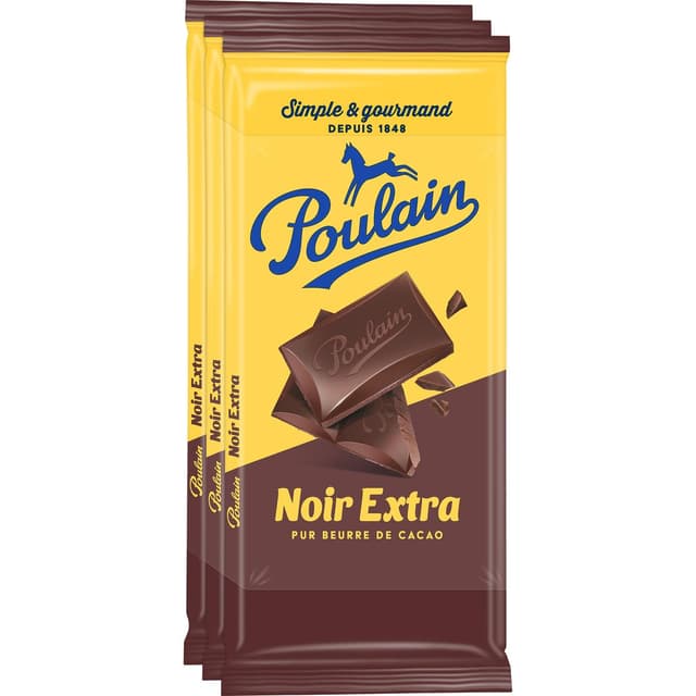 3664346306584 - Poulain - Tablette de chocolat noir extra