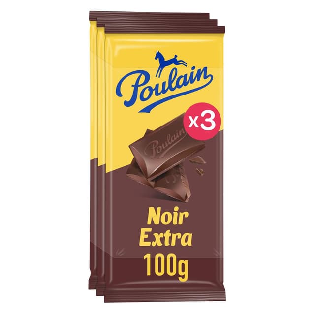 3664346306584 - Poulain - Tablette de chocolat noir extra