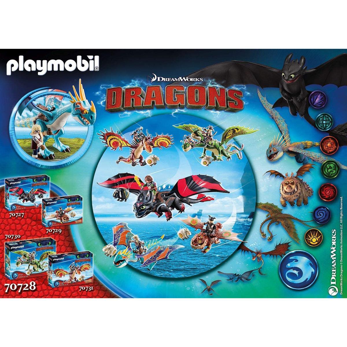 4008789707284 - PLAYMOBIL® Dragons - Dragon Racing: Astrid et Tempête 