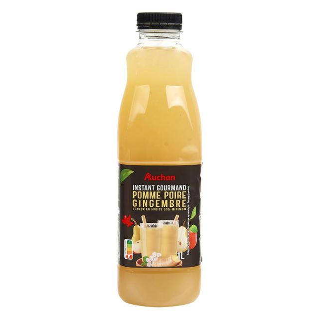 3596710528684 - Auchan - Boisson au jus de pomme poire gingembre