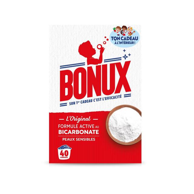 3760360760385 - Bonux - Lessive en poudre l'original, 40 lavages