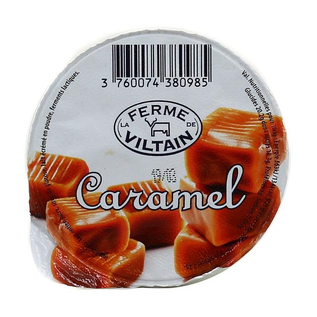 3760074380985 - Ferme de Viltain - Yaourt Bicouche Caramel