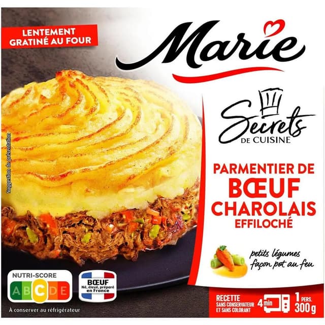 3248830001485 - Marie - Parmentier de Boeuf Charolais Effiloché
