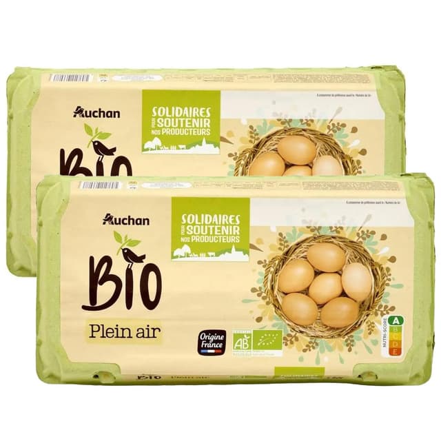 2050000422485 - Auchan BIO - Oeufs Bio