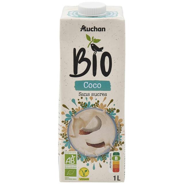 3596710523085 - Auchan BIO - Coco sans sucres Bio Boisson végétale