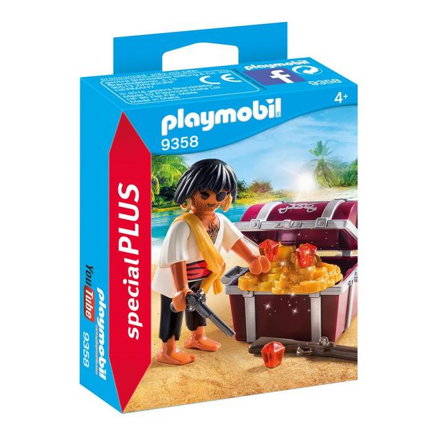 4008789093585 - PLAYMOBIL® Spécial Plus - Pirate avec coffre au trésor