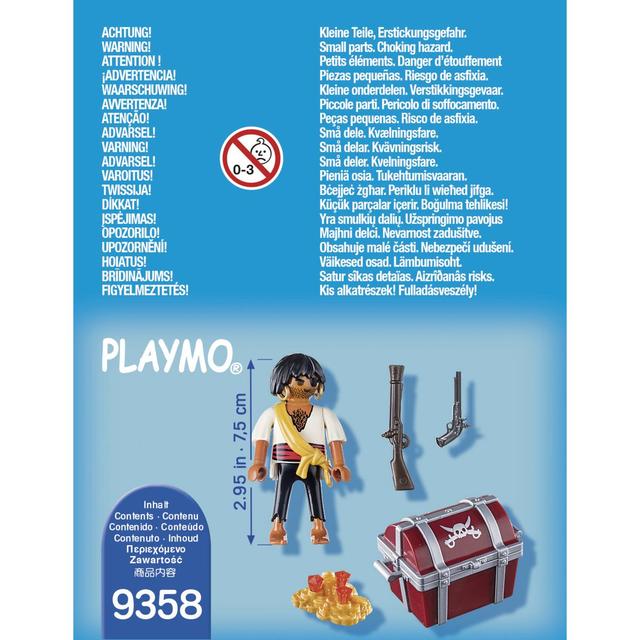 4008789093585 - PLAYMOBIL® Spécial Plus - Pirate avec coffre au trésor