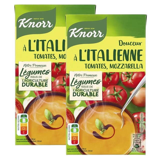 2050000419485 - Knorr & La Potagère - Soupe Douceur à l'italienne tomates, mozzarella
