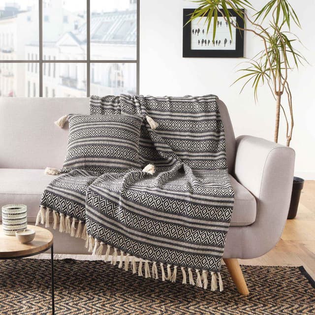 3574386120586 - Douceur D Interieur - Plaid à frange Joly